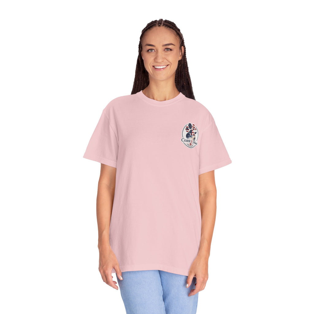 Coast & Paws Signature (Red, White & Blue) Unisex Garment-Dyed T-shirt