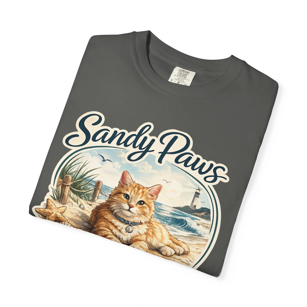 Sandy Paws Are Purrfect Beach Cat T-Shirt