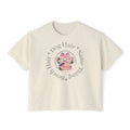 Boxy Tee "Beach Hair, Dog Hair, Same Thing" Paw Graphic