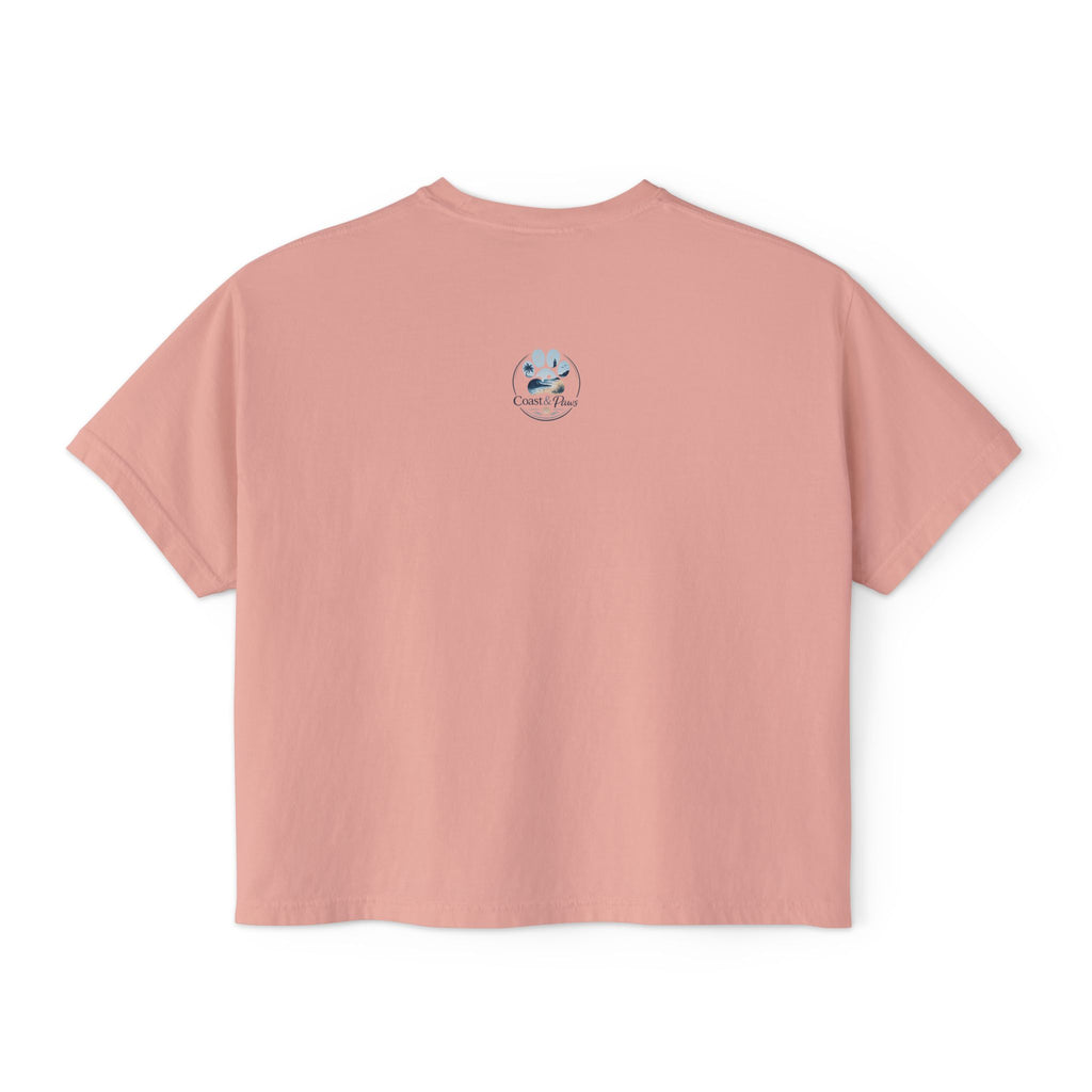 Paws, Prosecco, Repeat Boxy Tee — Crop Shirt