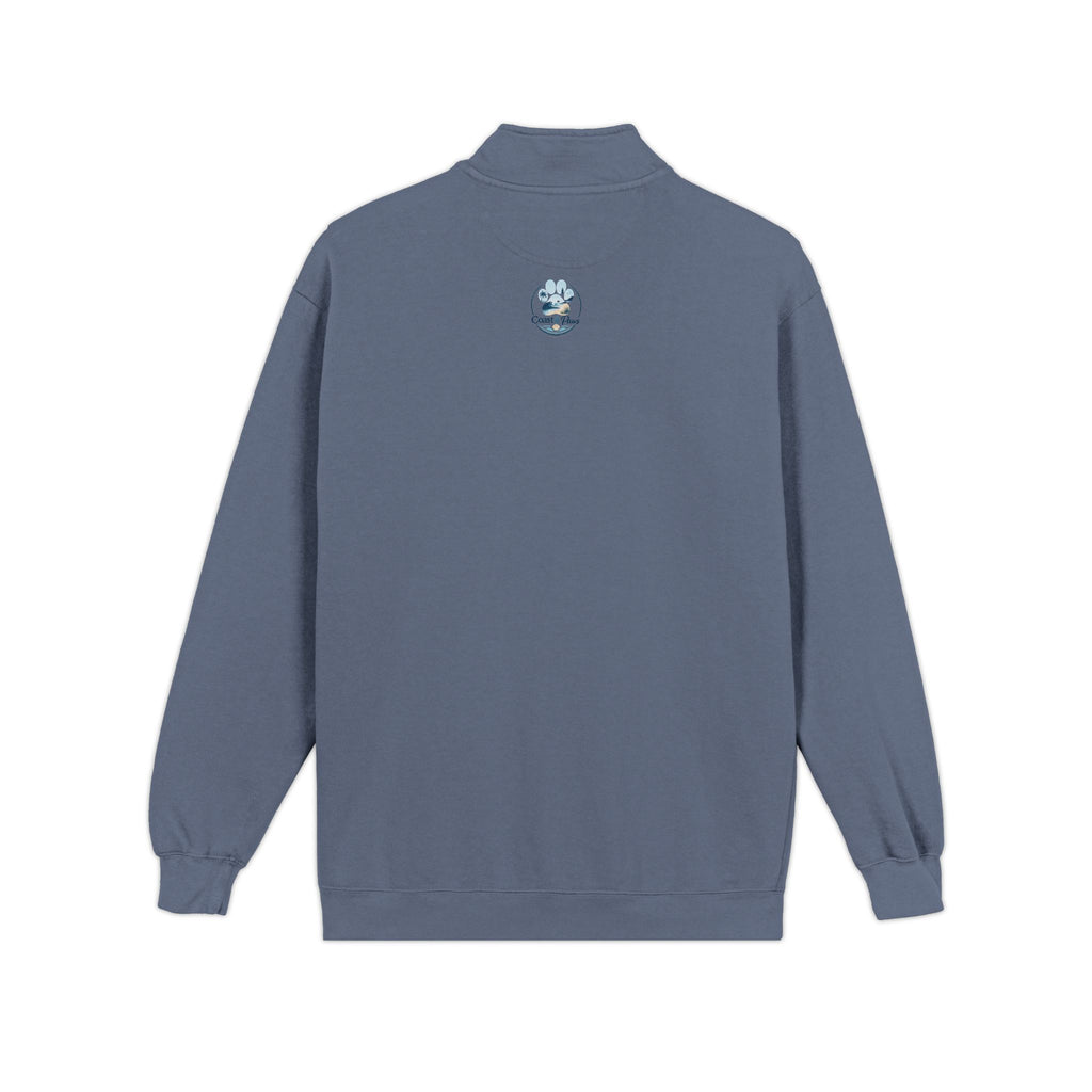 Quarter-Zip Sweatshirt — "Treat Dealer" Paw