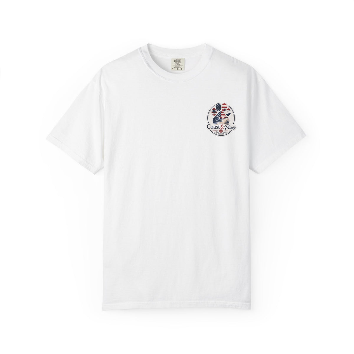 Coast & Paws Signature (Red, White & Blue) Unisex Garment-Dyed T-shirt