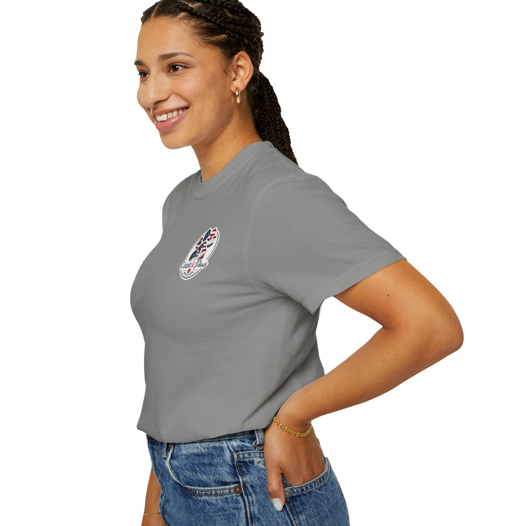 Coast & Paws Signature (Red, White & Blue) Unisex Garment-Dyed T-shirt