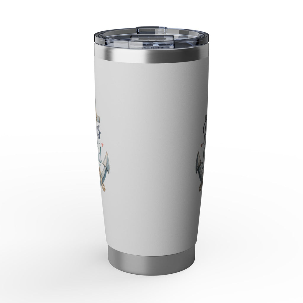Paws & Sand 20oz Travel Tumbler — Nautical Anchor Dog Paw Insulated Cup