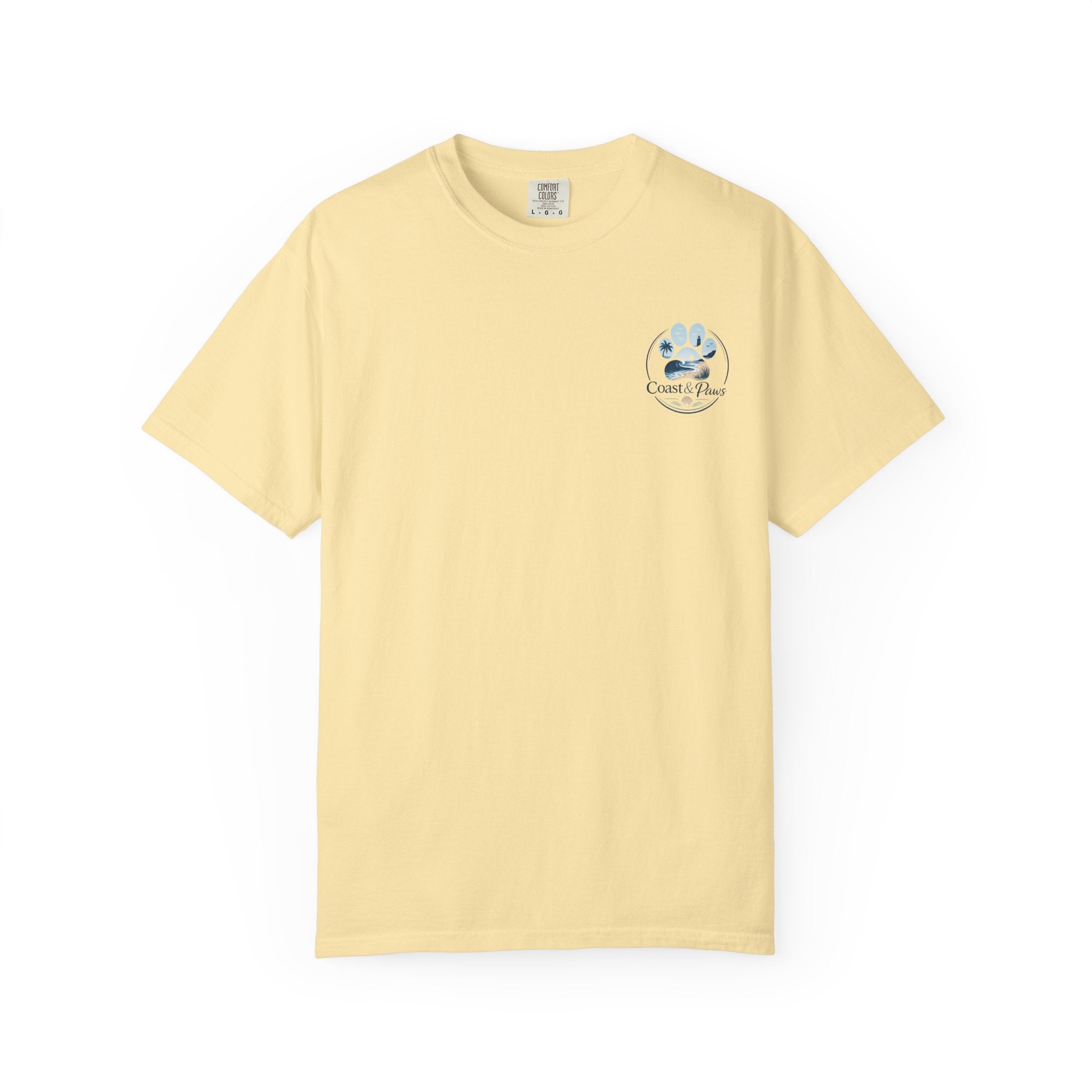 Coast & Paws Signature (Coastal Blue) Unisex Garment-Dyed T-shirt
