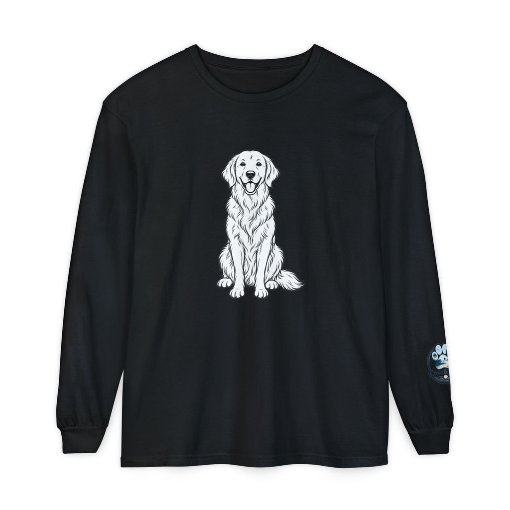 Golden Retriever Front & Back Unisex Long Sleeve Tee