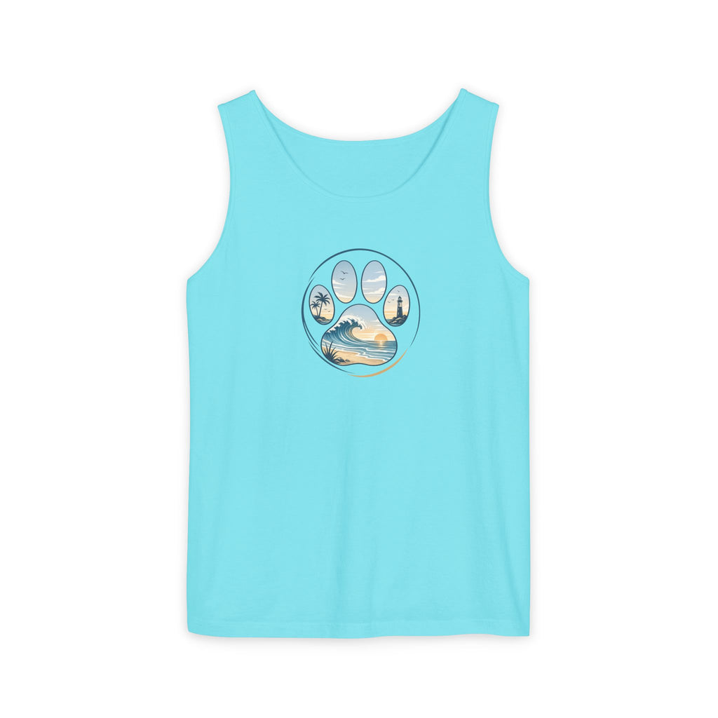 Coast & Paws Signature Unisex Surf Tank Top — Beach Vibes Tank