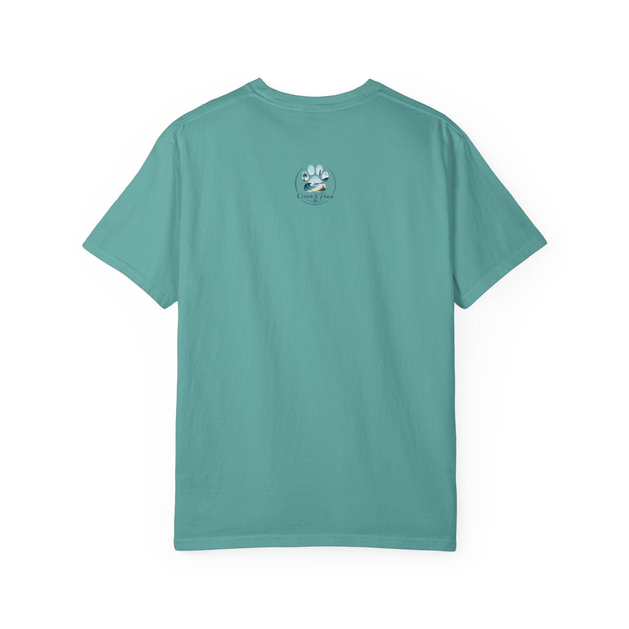Treat Dealer Beach T-Shirt — Cute Dog Paw Surf Graphic