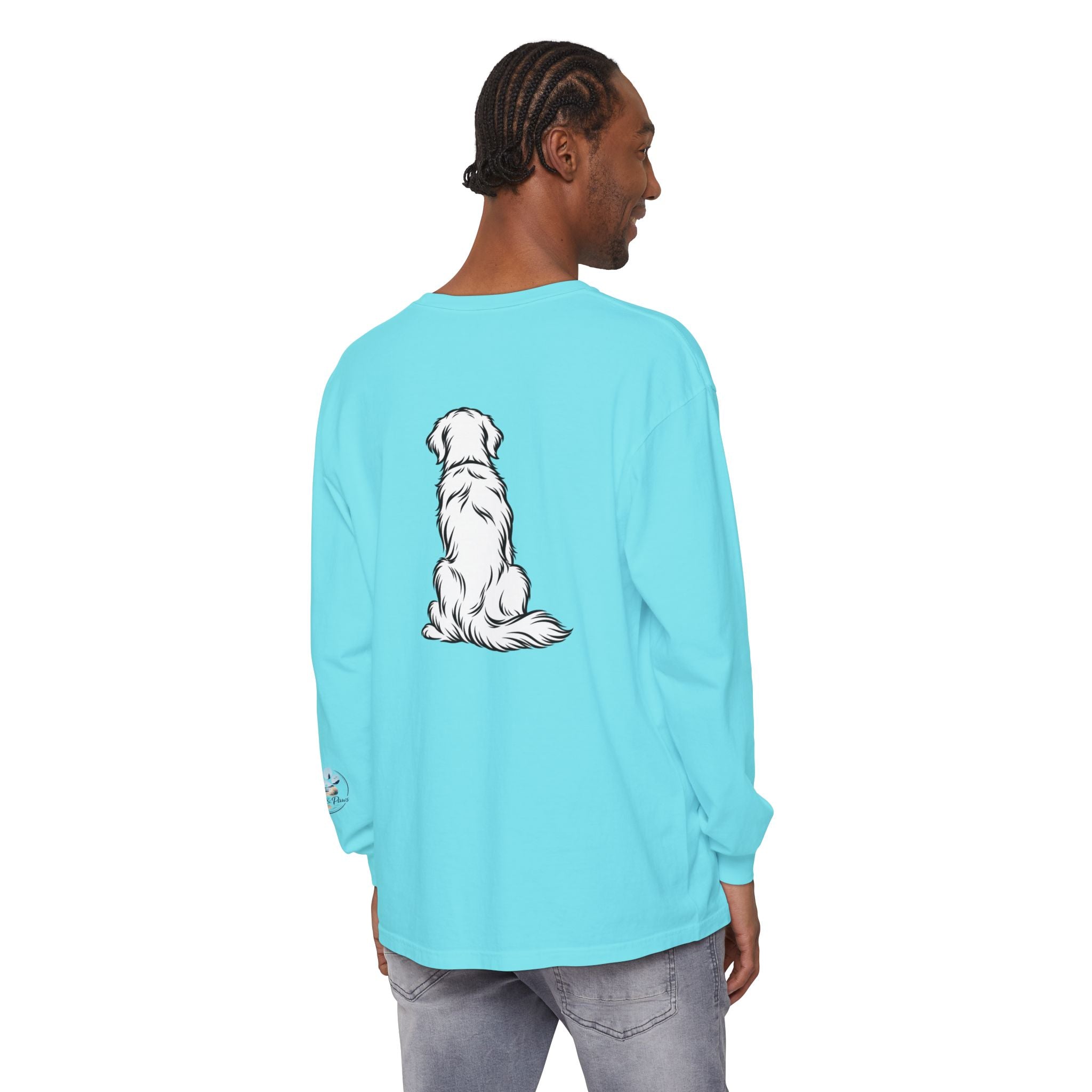 Golden Retriever Front & Back Unisex Long Sleeve Tee