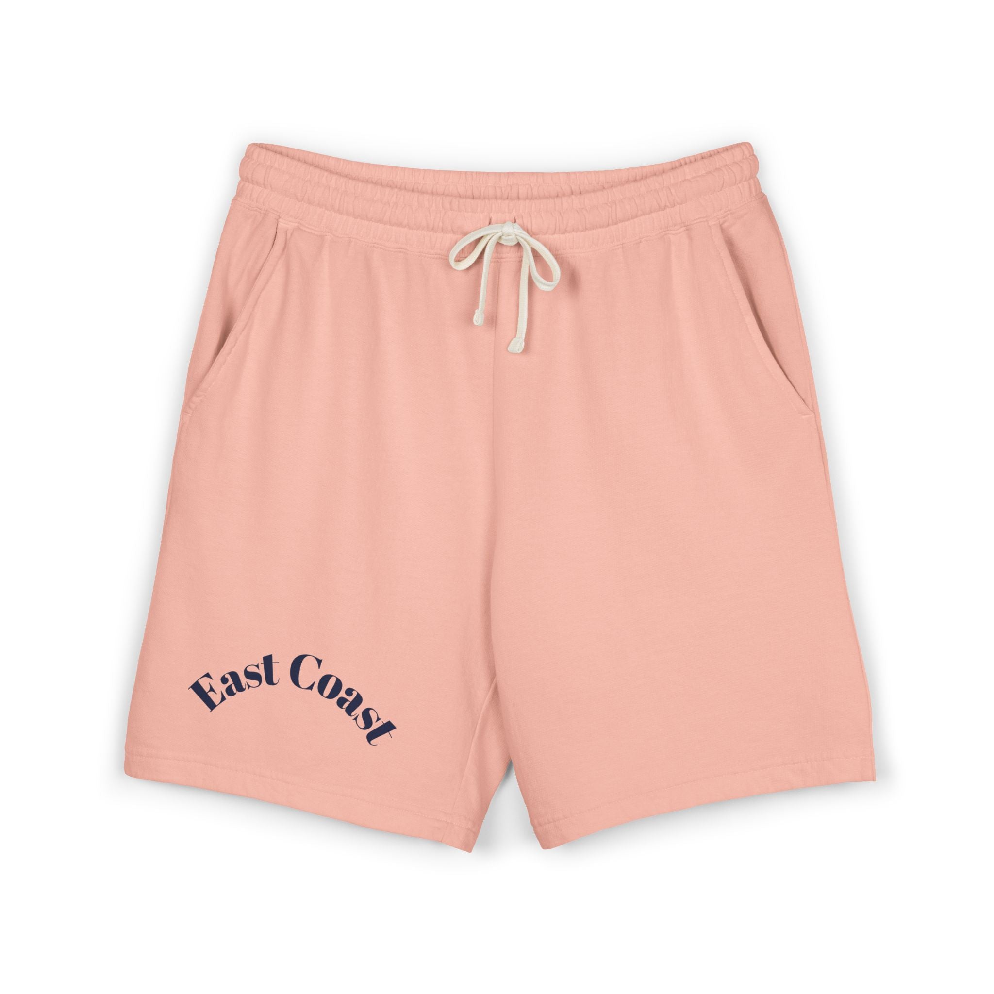East Coast Graphic Sweat Shorts — Lightweight Garment-Dyed Fleece