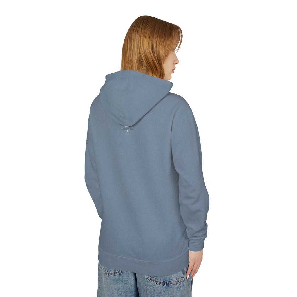 Beach Bum Dog Mom Hoodie — Paw Print Lightweight Comfort Colors Hooded Sweatshirt