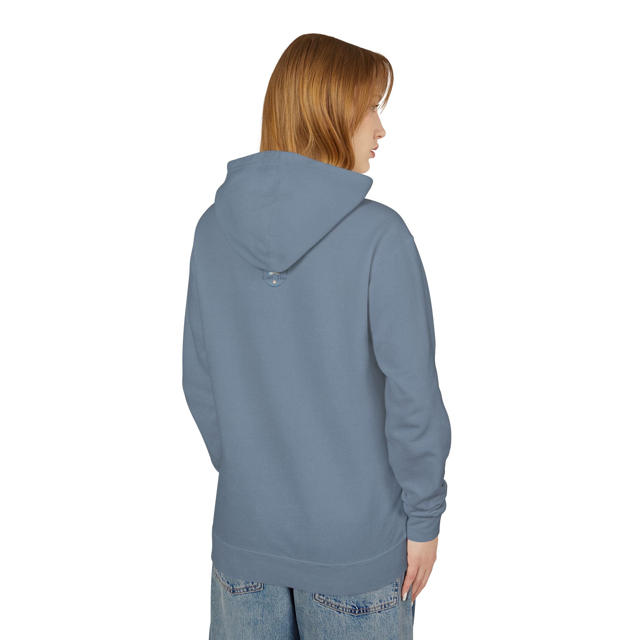 Beach Bum Dog Mom Hoodie — Paw Print Lightweight Comfort Colors Hooded Sweatshirt