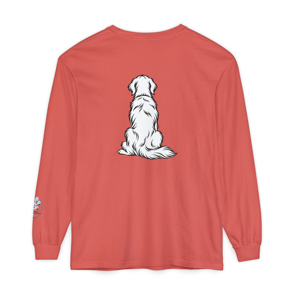 Golden Retriever Front & Back Unisex Long Sleeve Tee