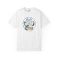 Ocean Paw Surf T-Shirt — Beach Sunset Paw Print Tee