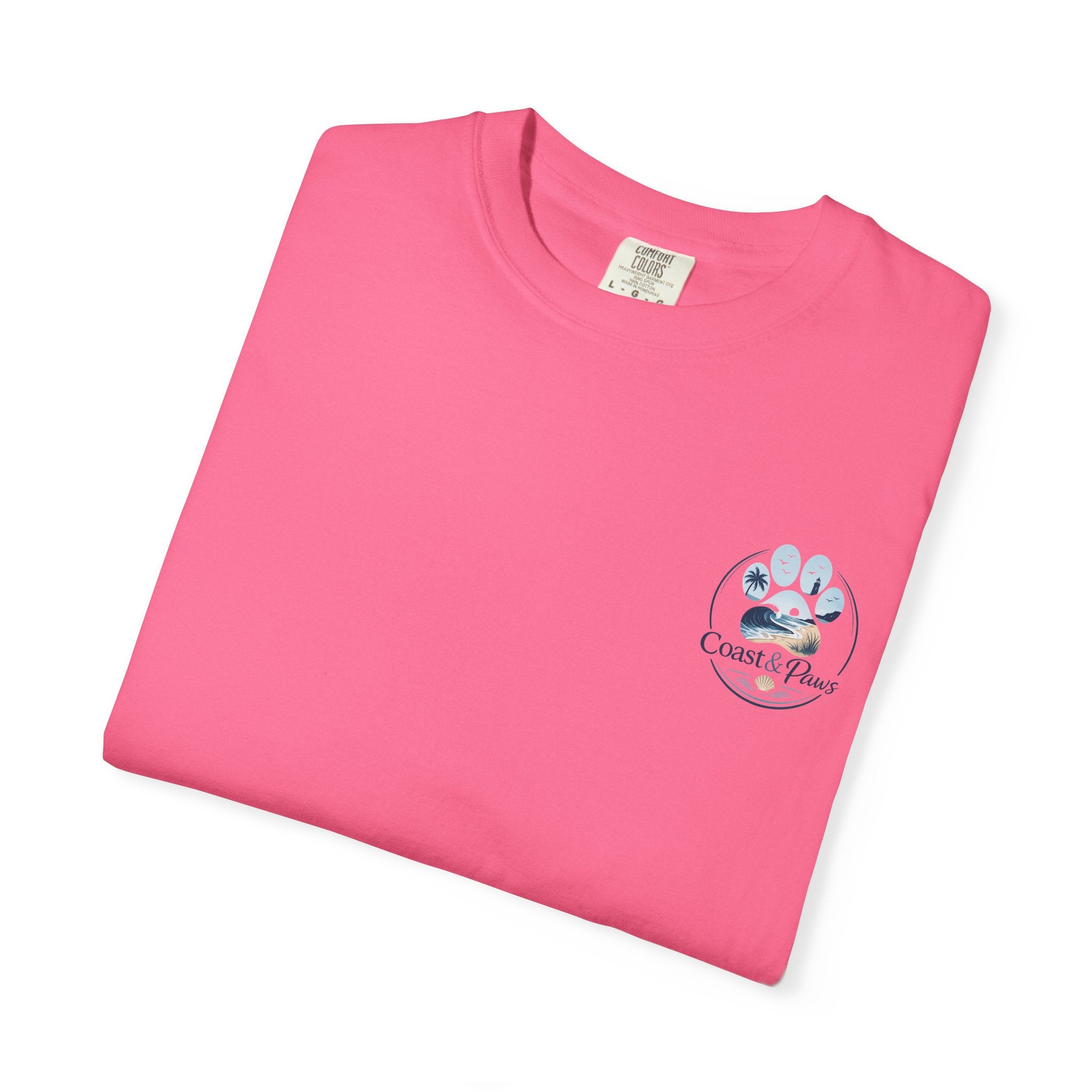 Coast & Paws Signature (Coastal Blue) Unisex Garment-Dyed T-shirt