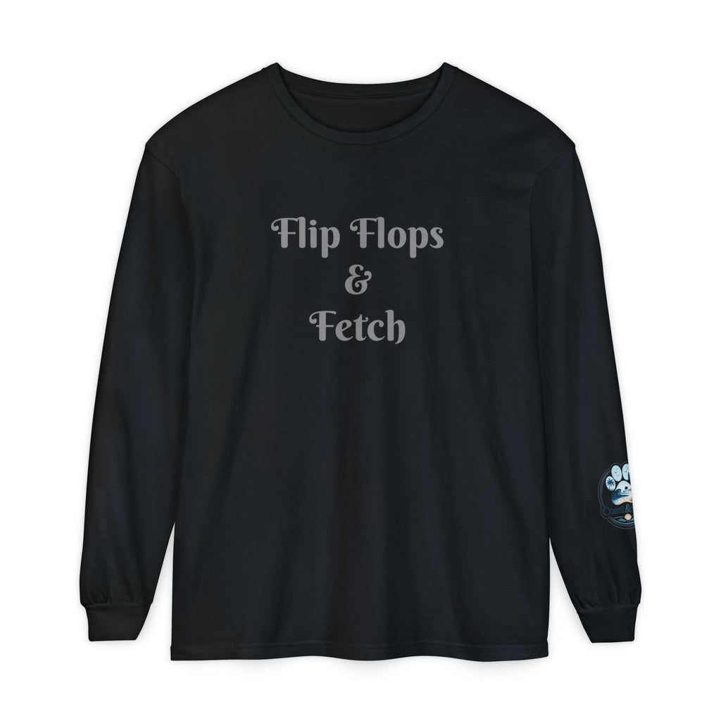 Flip Flops & Fetch Long Sleeve T-Shirt
