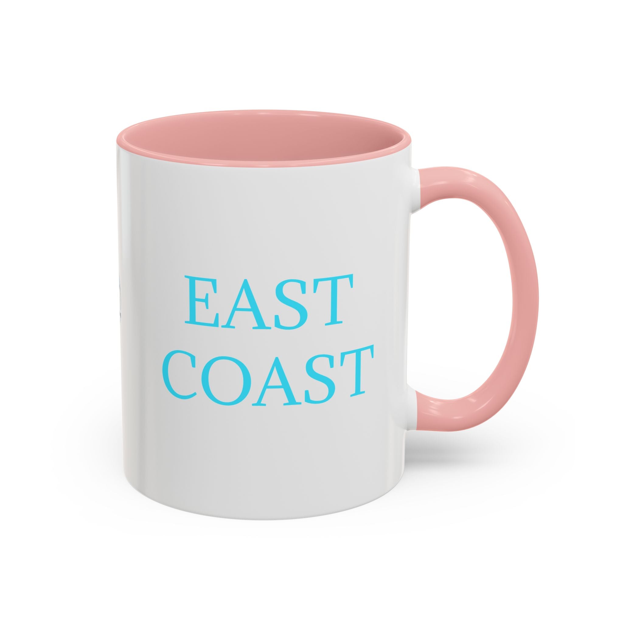 EAST Coast Coffee Mug — Coastal Blue Accent Ceramic Mug (11/15oz)