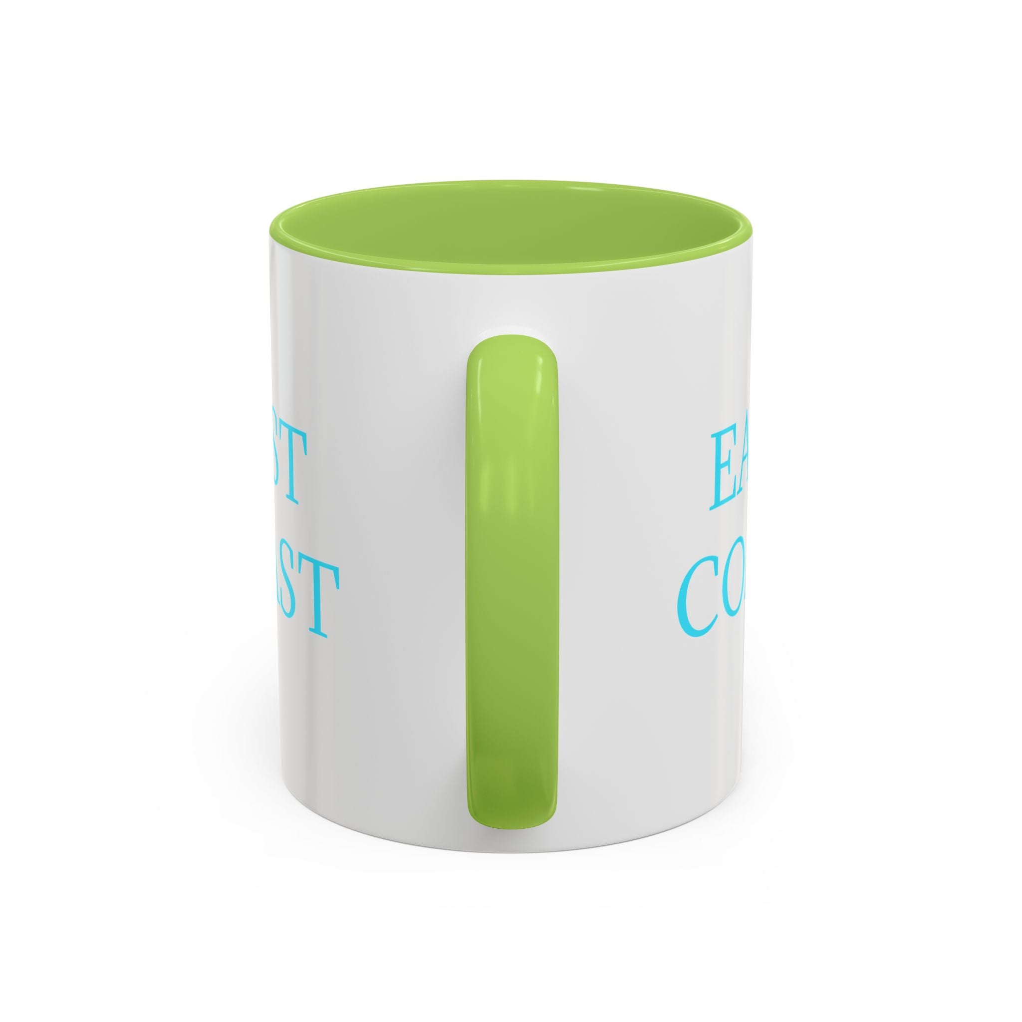 EAST Coast Coffee Mug — Coastal Blue Accent Ceramic Mug (11/15oz)