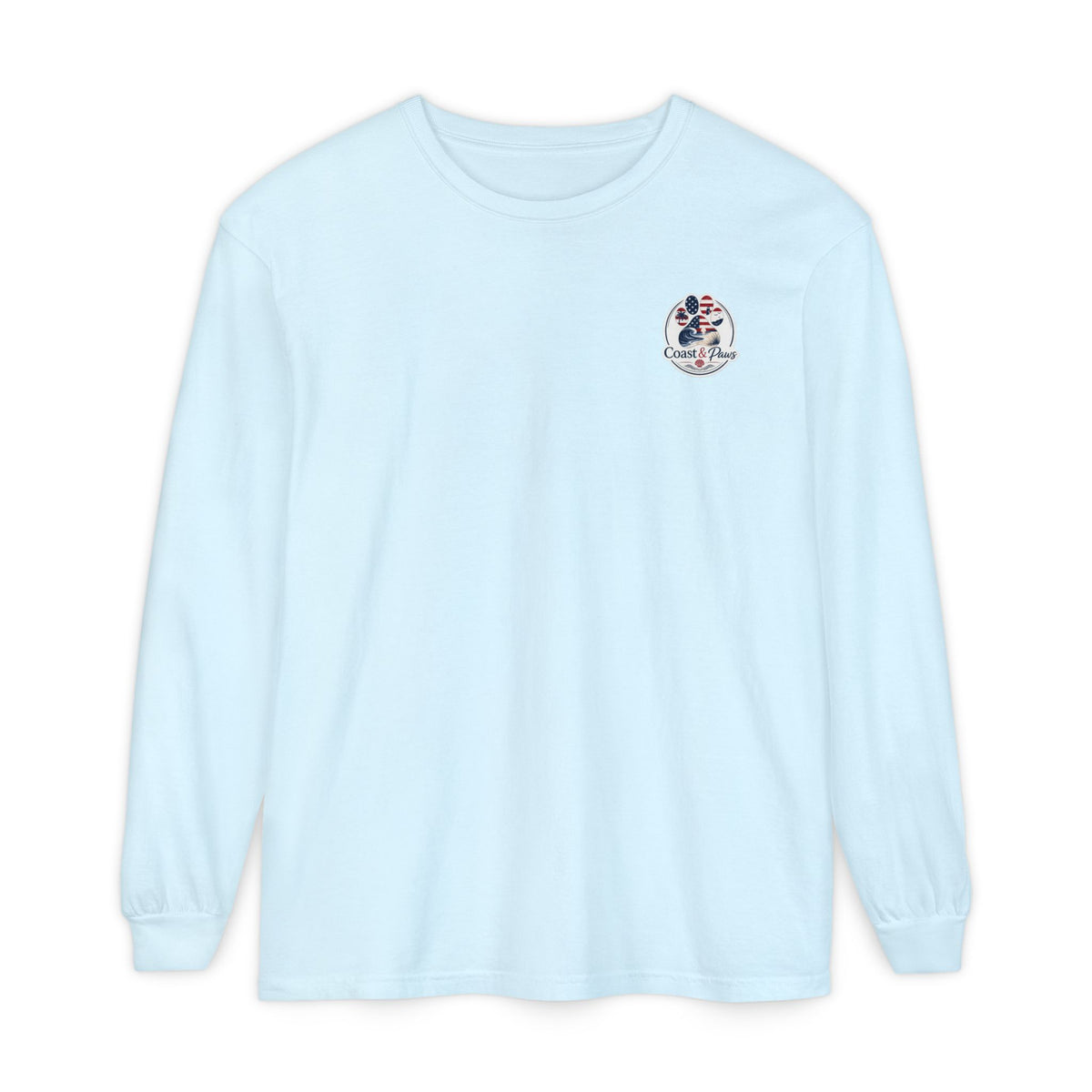 Patriotic Coast & Paws Signature Long Sleeve T‑Shirt