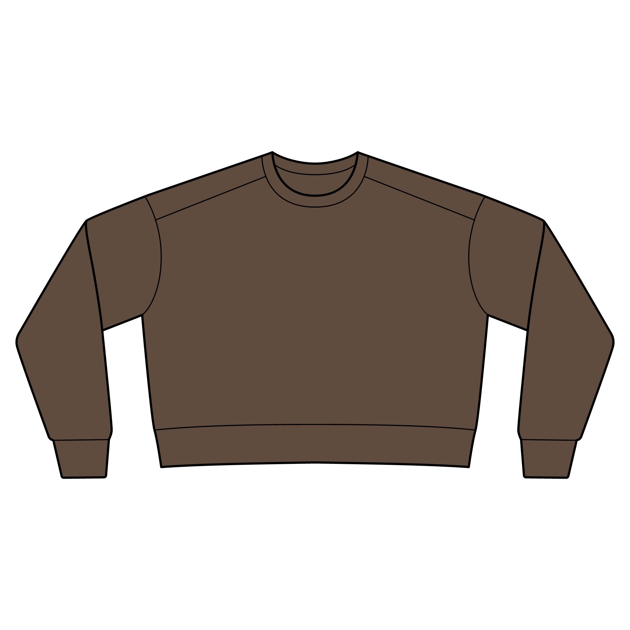 Autumn Coast & Paws Signature Cozy Crop Sweatshirt