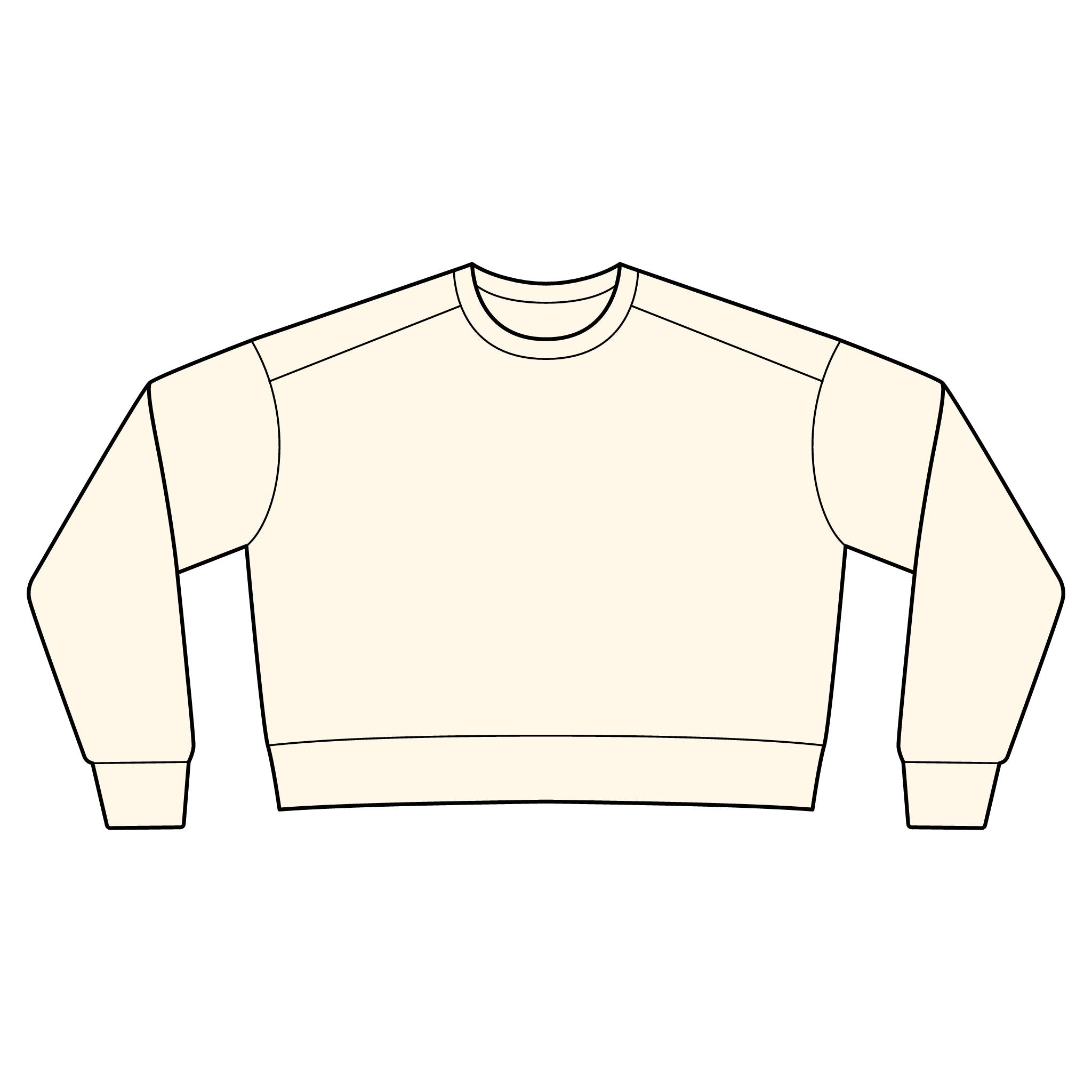 Autumn Coast & Paws Signature Cozy Crop Sweatshirt