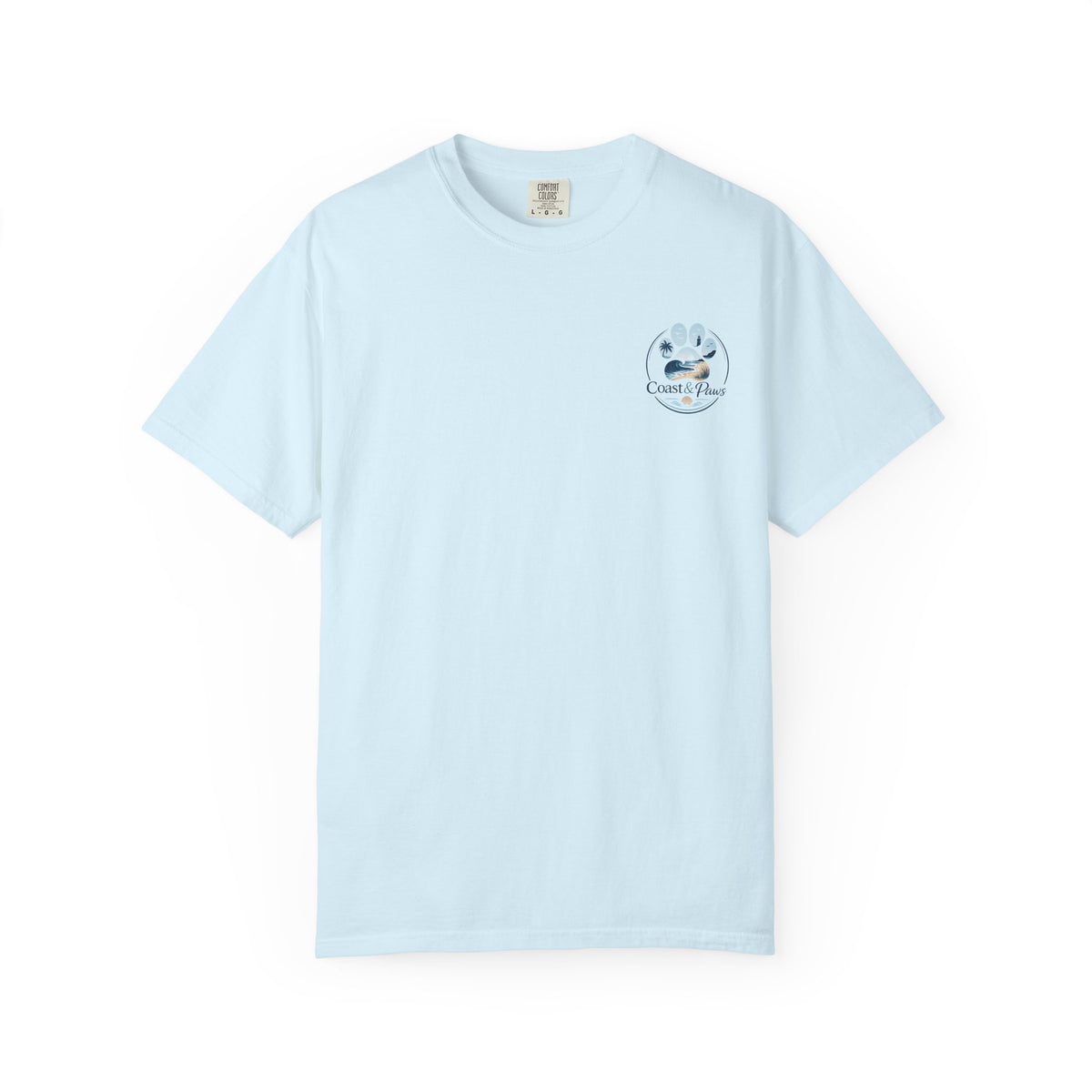 Coast & Paws Signature (Coastal Blue) Unisex Garment-Dyed T-shirt