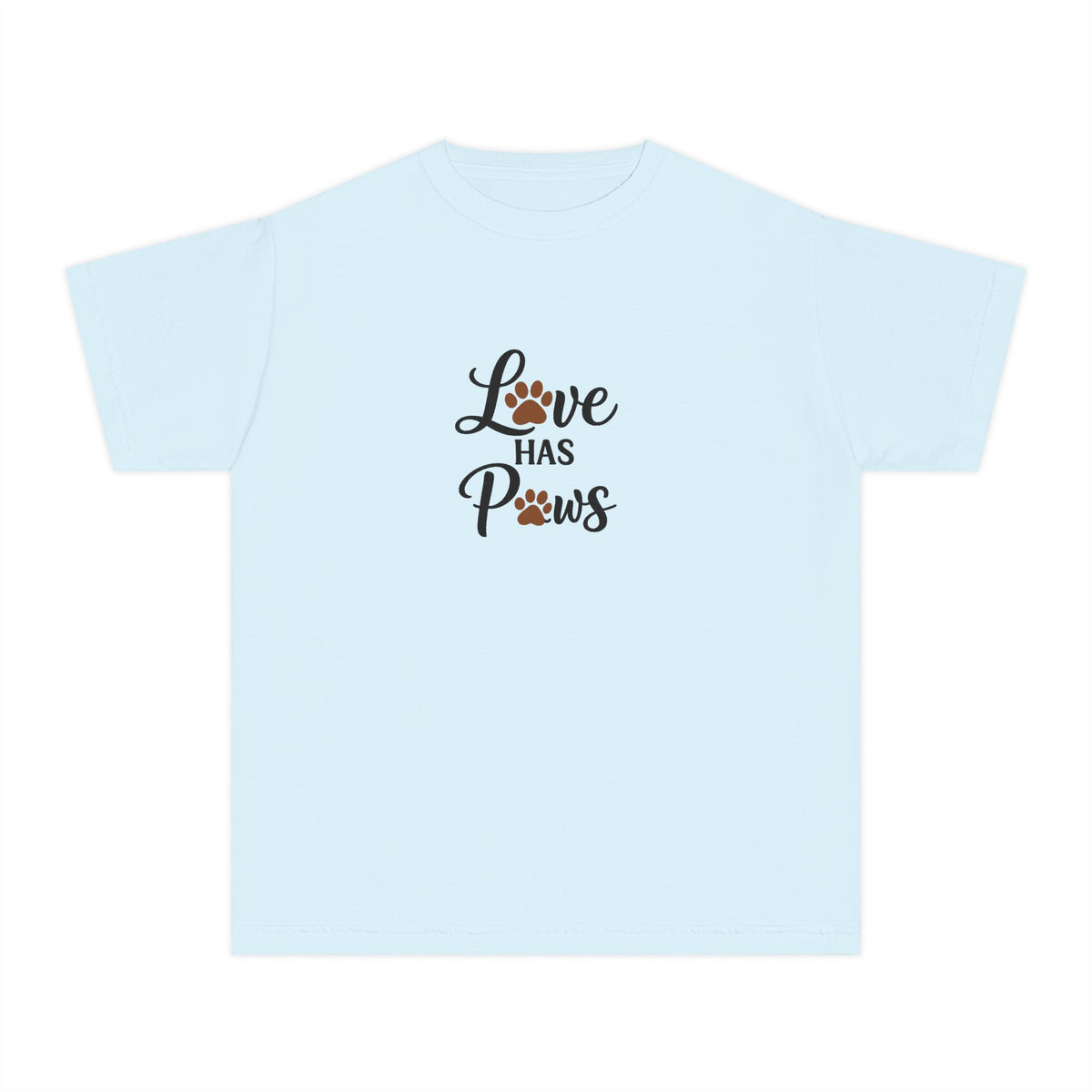 Youth Tee — "Love Has Paws" Puppy Lover Shirt
