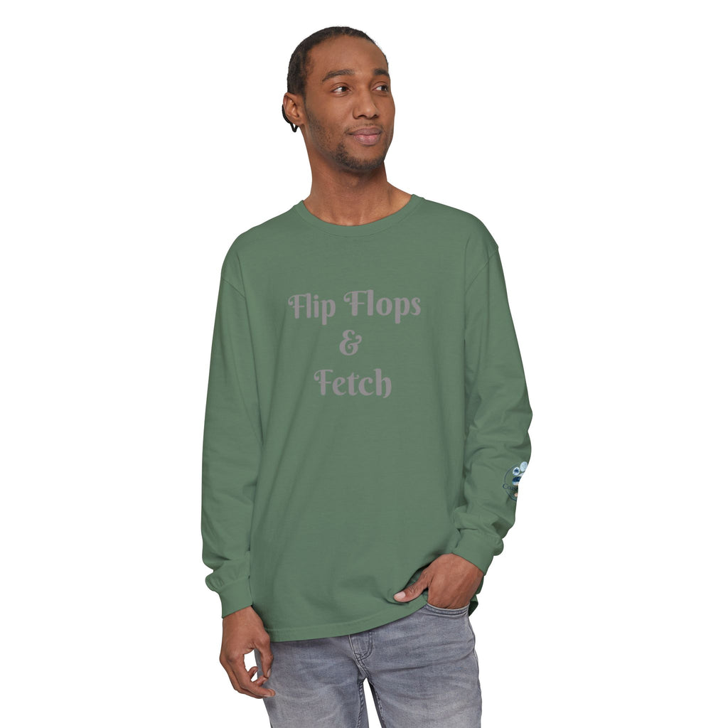 Flip Flops & Fetch Long Sleeve T-Shirt