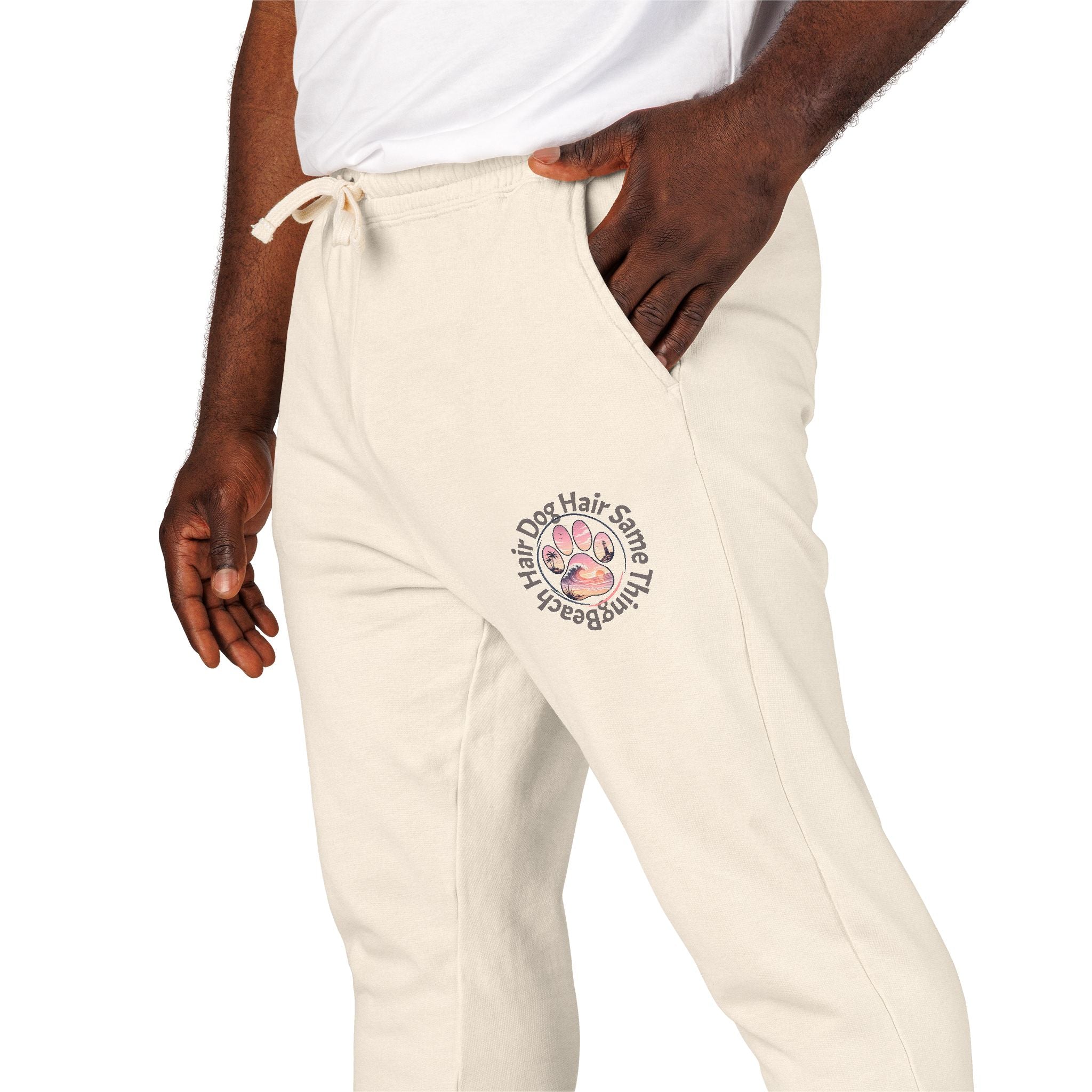 Beach Hair, Dog Hair, Same Thing Sweatpants — Garment-Dyed Fleece Joggers