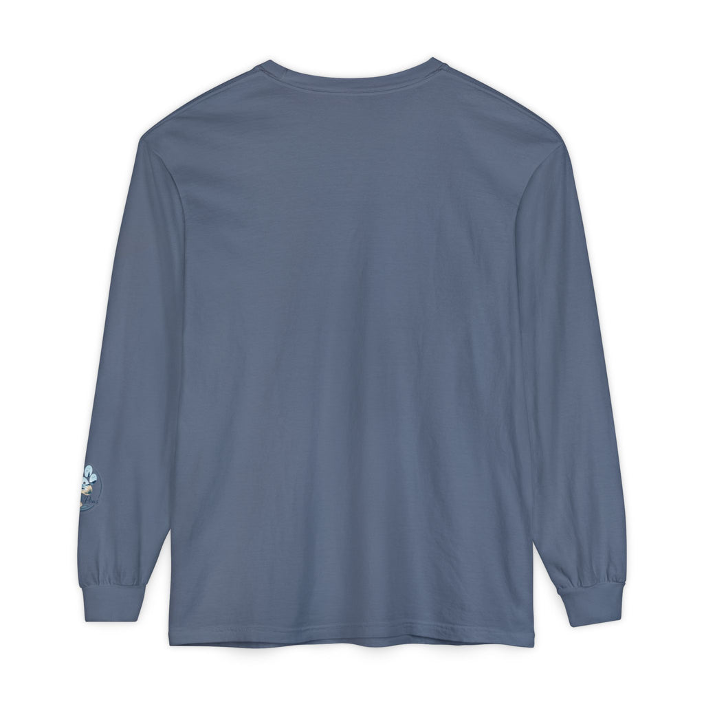 Jeep Girl Long Sleeve Tee — Fall Adventure Pumpkins & Dog Graphic
