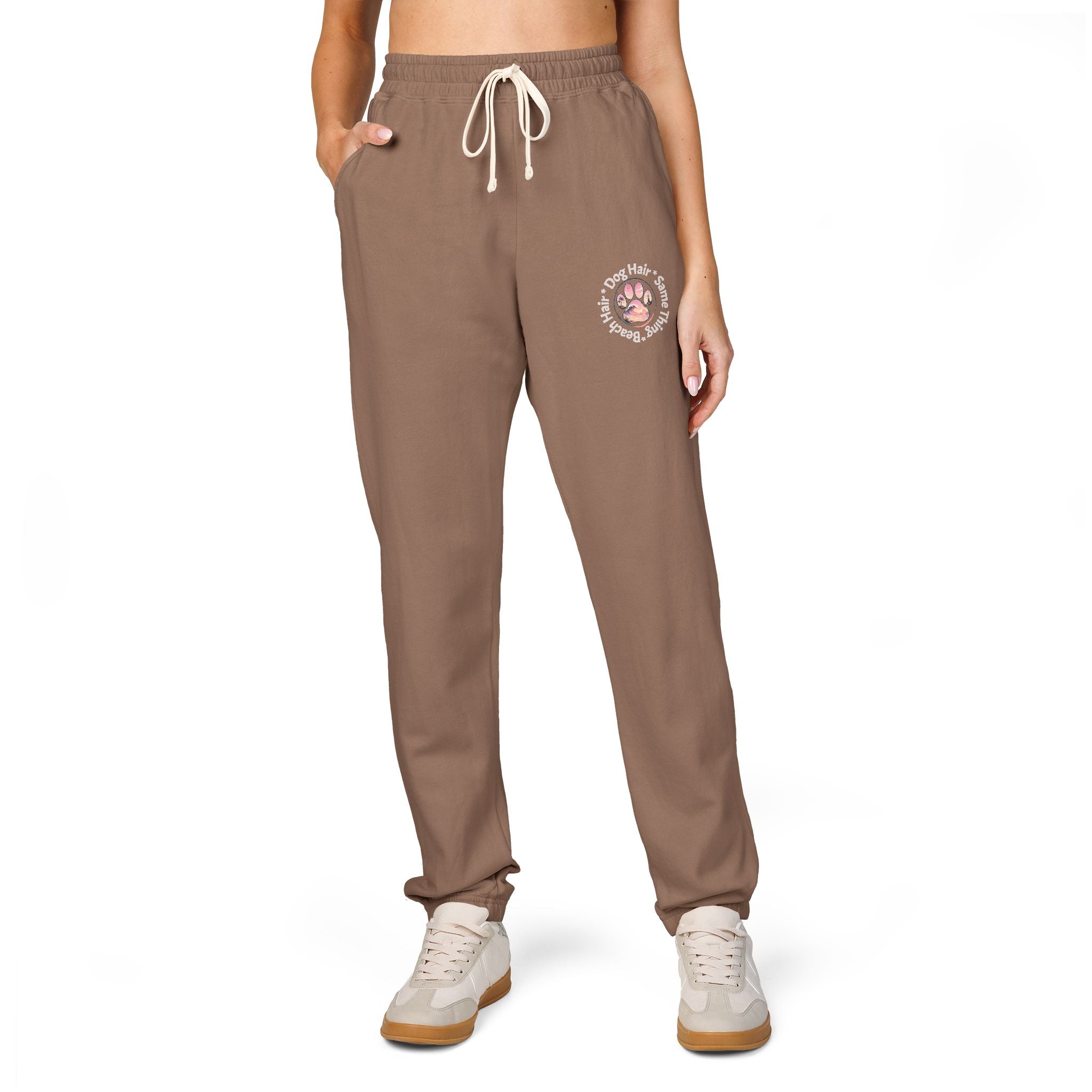 Beach Hair, Dog Hair, Same Thing Sweatpants — Garment-Dyed Fleece Joggers