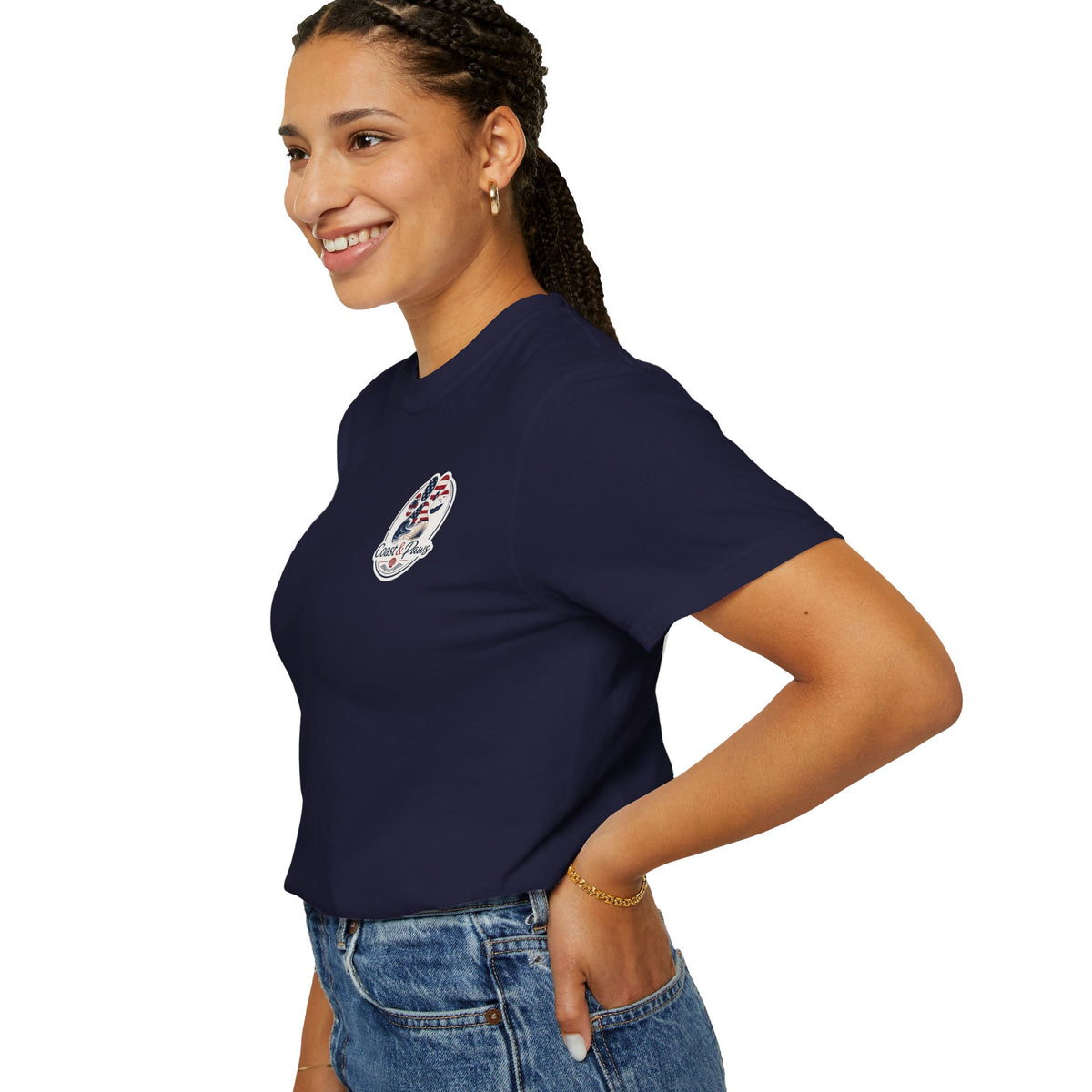Coast & Paws Signature (Red, White & Blue) Unisex Garment-Dyed T-shirt