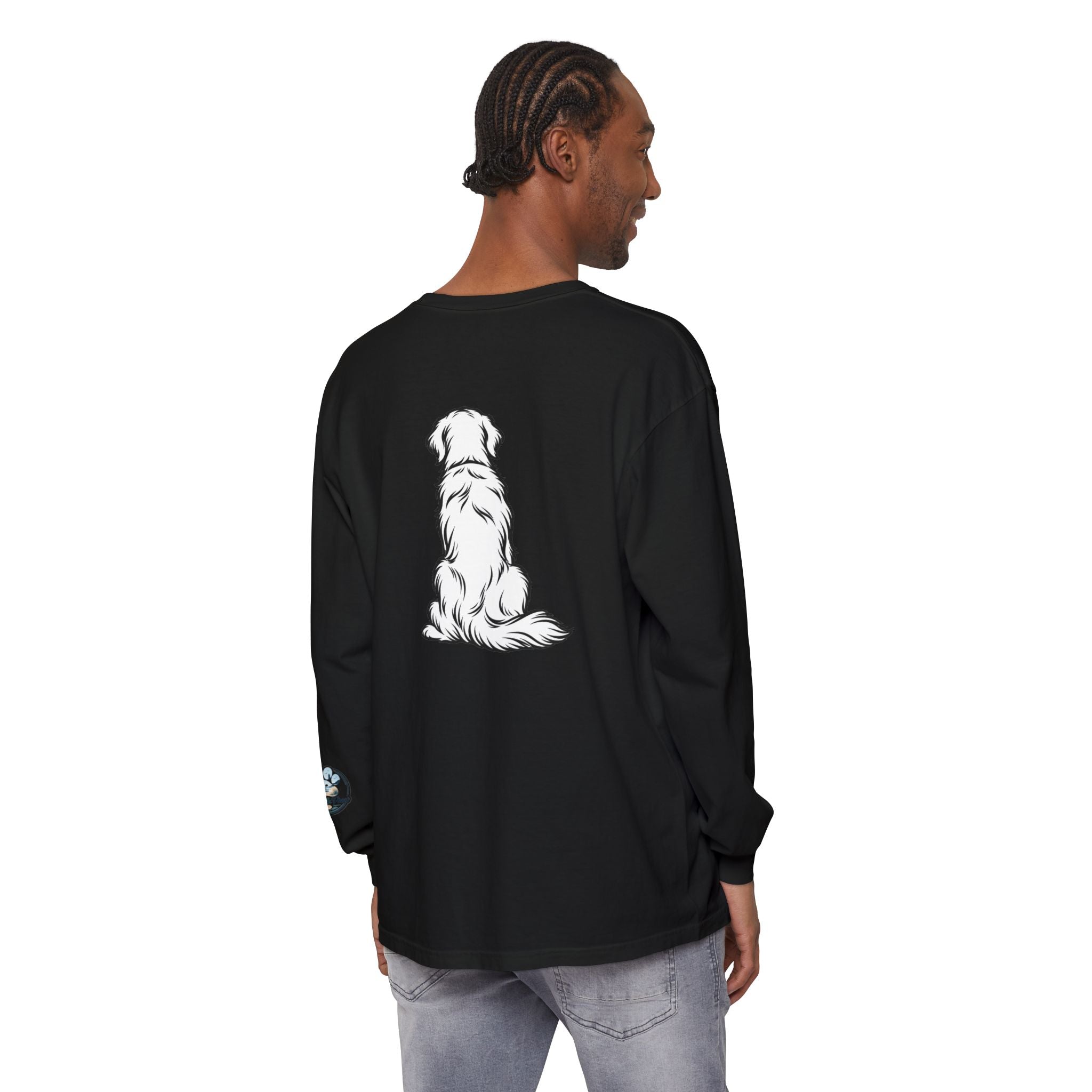 Golden Retriever Front & Back Unisex Long Sleeve Tee