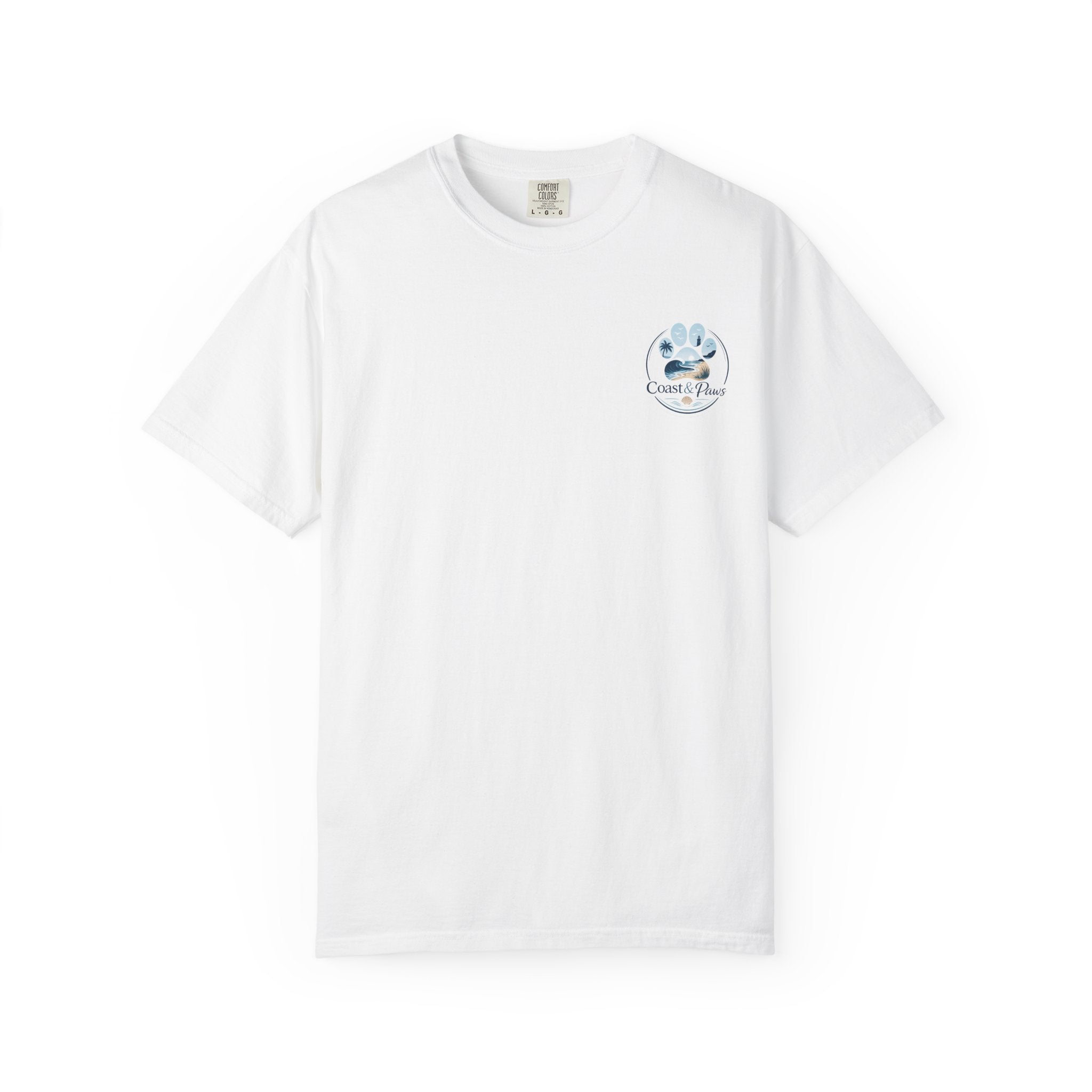 Coast & Paws Signature (Coastal Blue) Unisex Garment-Dyed T-shirt