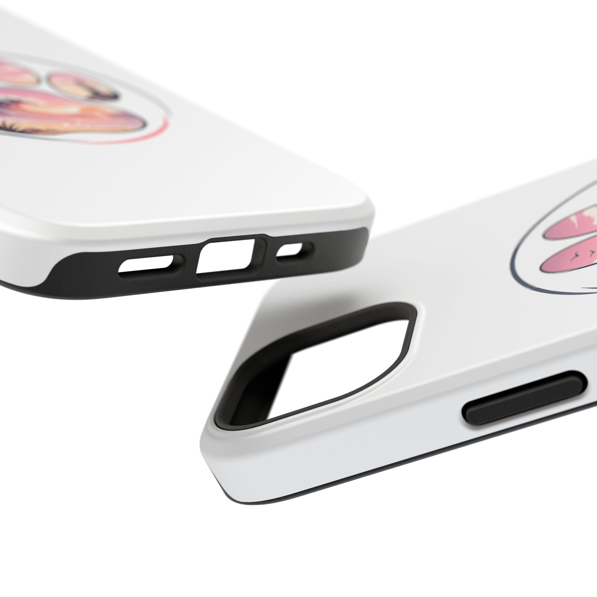 Beach Paw Phone Case — Impact-Resistant Tropical Paw Print iPhone Cover
