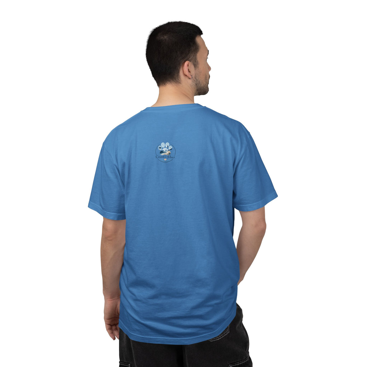 Ocean Paw Surf T-Shirt — Beach Sunset Paw Print Tee