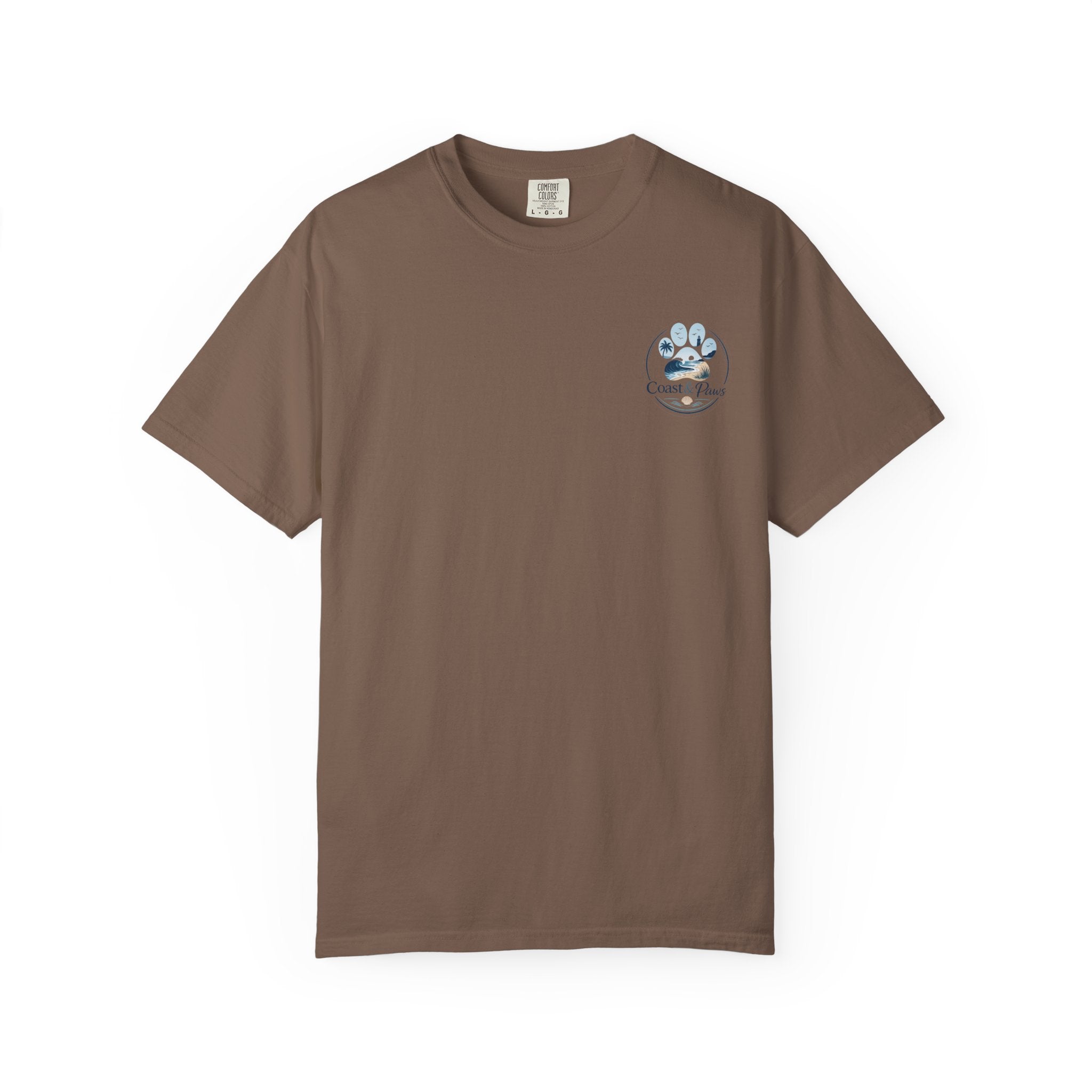 Coast & Paws Signature (Coastal Blue) Unisex Garment-Dyed T-shirt
