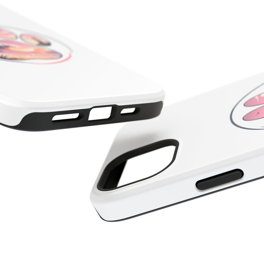 Beach Paw Phone Case — Impact-Resistant Tropical Paw Print iPhone Cover