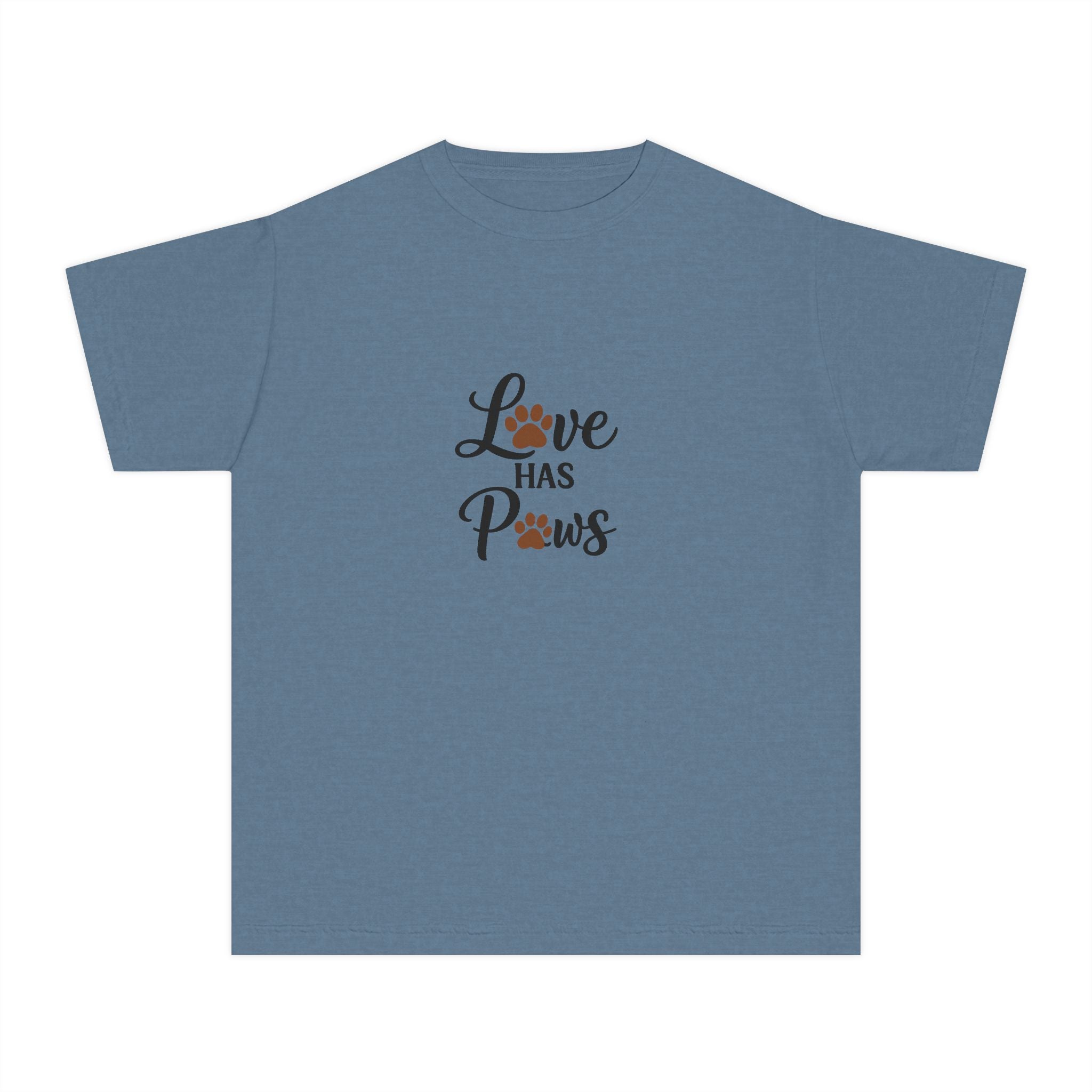 Youth Tee — "Love Has Paws" Puppy Lover Shirt