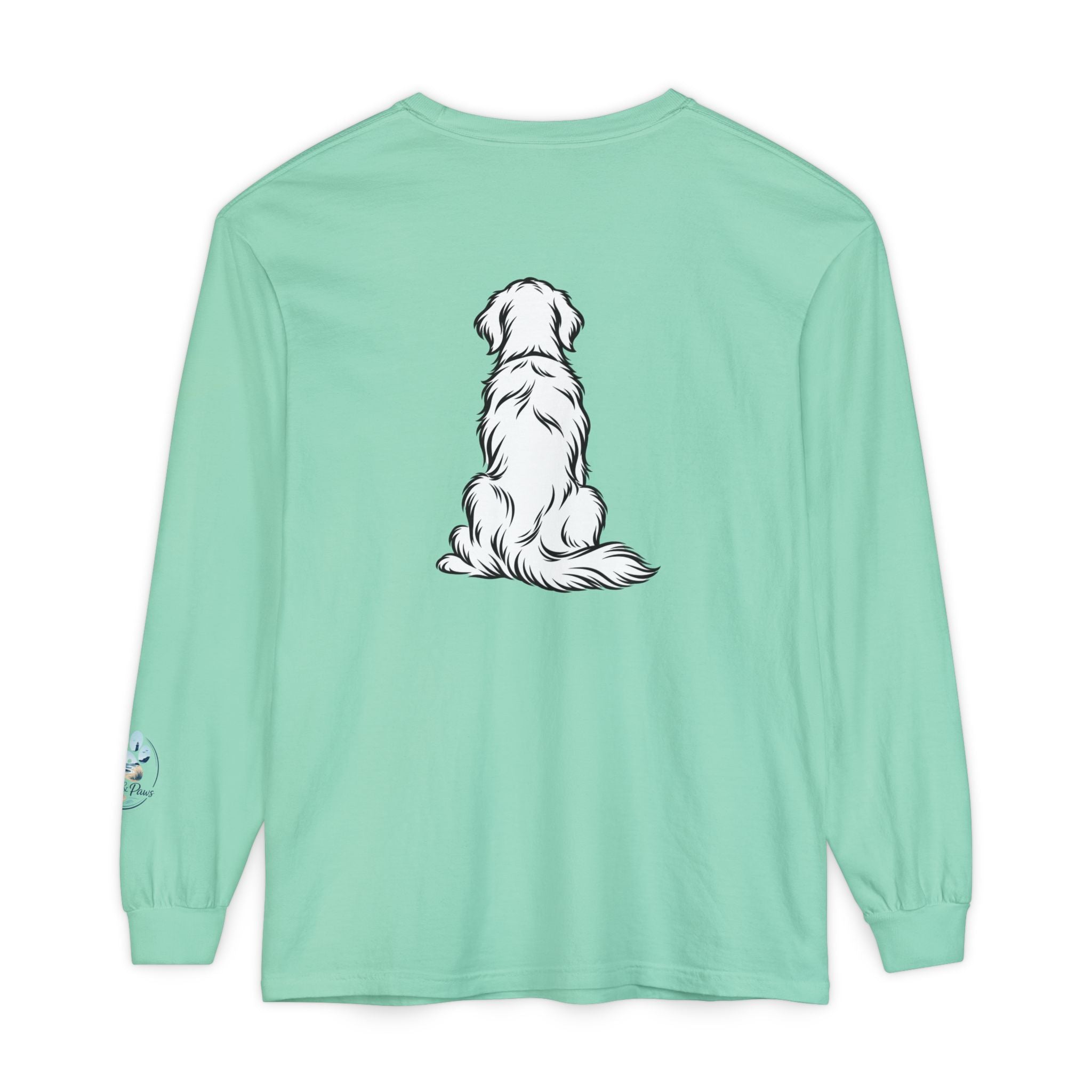 Golden Retriever Front & Back Unisex Long Sleeve Tee