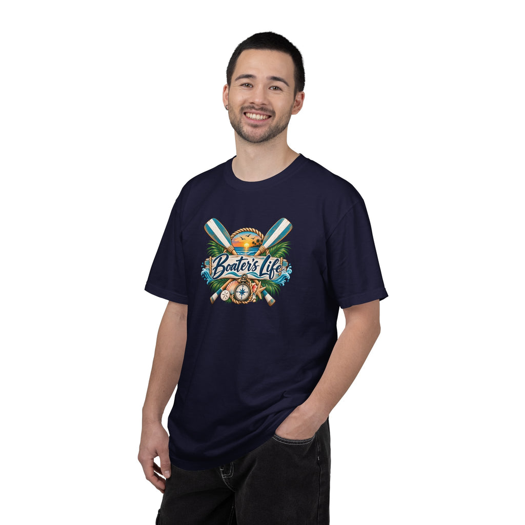 Boater's Life T-Shirt — Nautical Oars & Compass Beach Tee