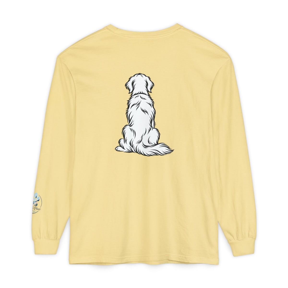 Golden Retriever Front & Back Unisex Long Sleeve Tee