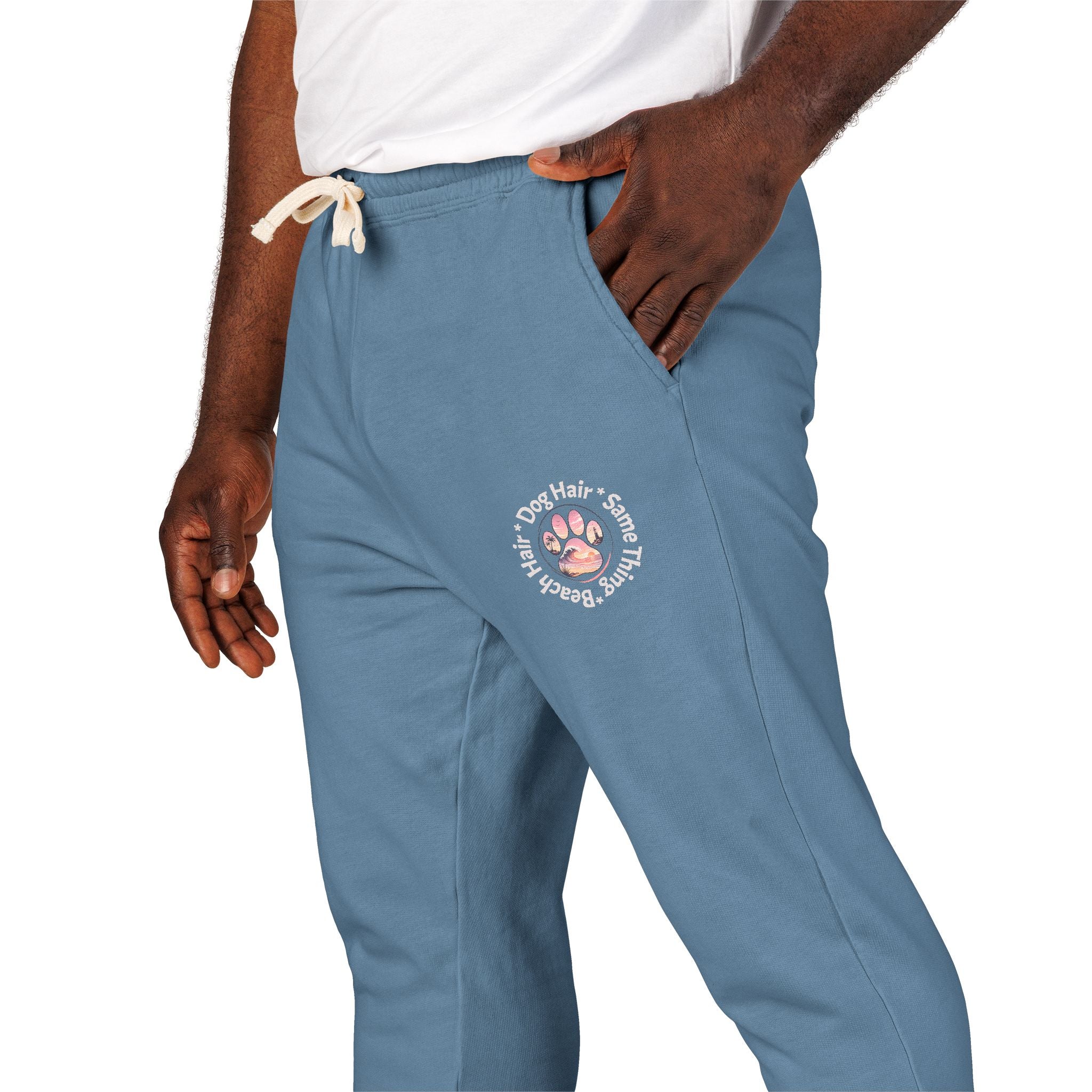 Beach Hair, Dog Hair, Same Thing Sweatpants — Garment-Dyed Fleece Joggers
