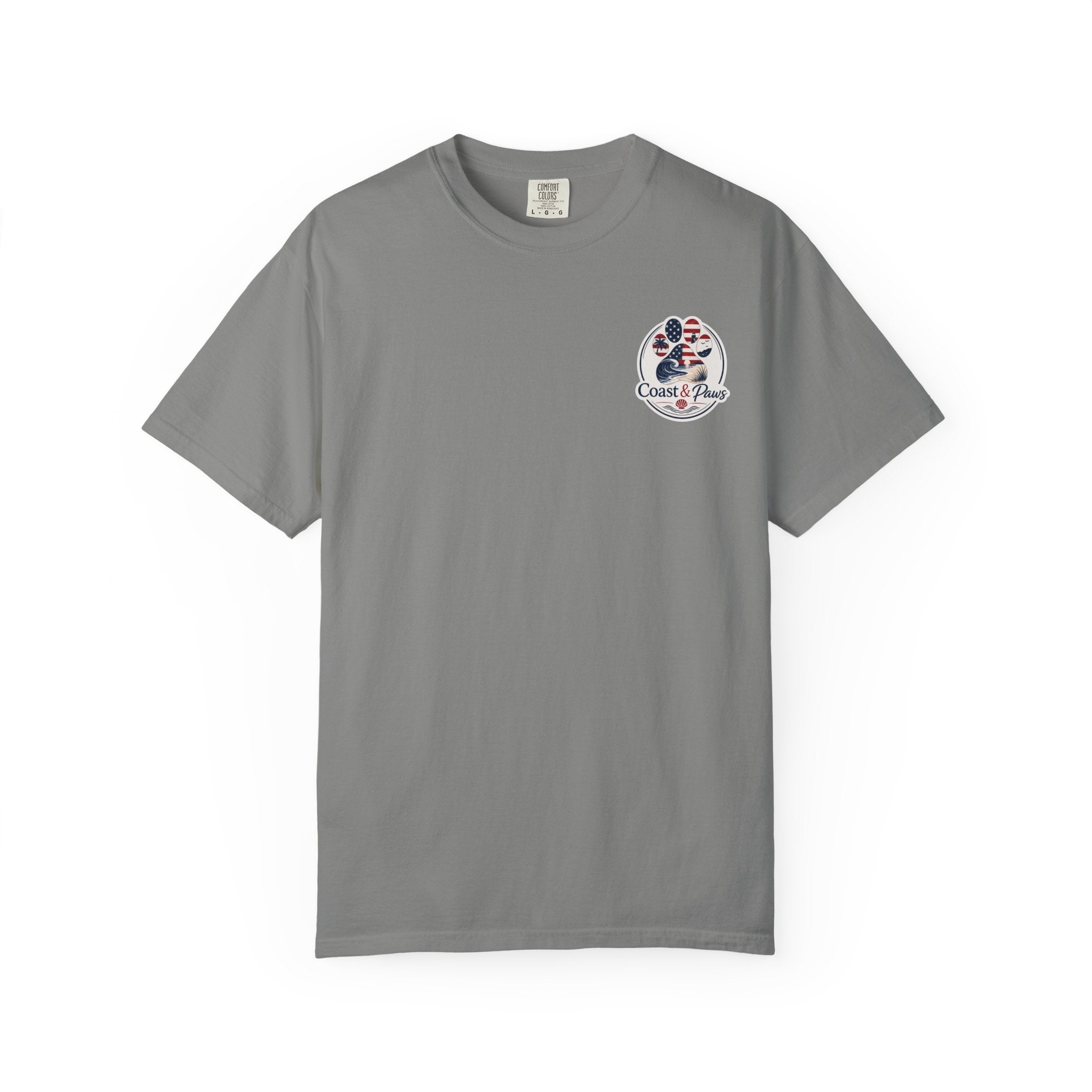Coast & Paws Signature (Red, White & Blue) Unisex Garment-Dyed T-shirt