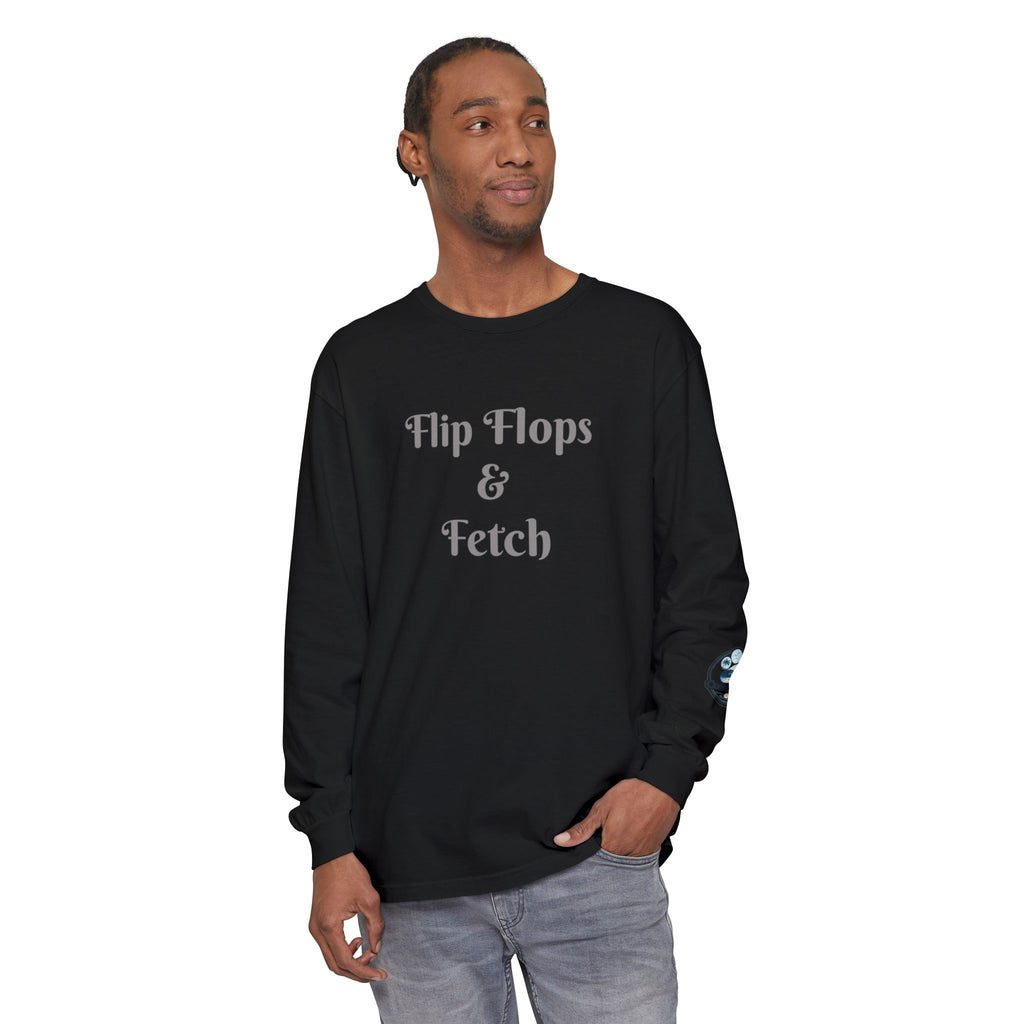 Flip Flops & Fetch Long Sleeve T-Shirt