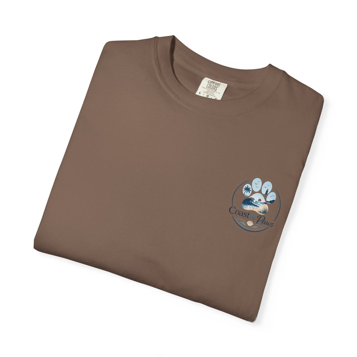 Coast & Paws Signature (Coastal Blue) Unisex Garment-Dyed T-shirt