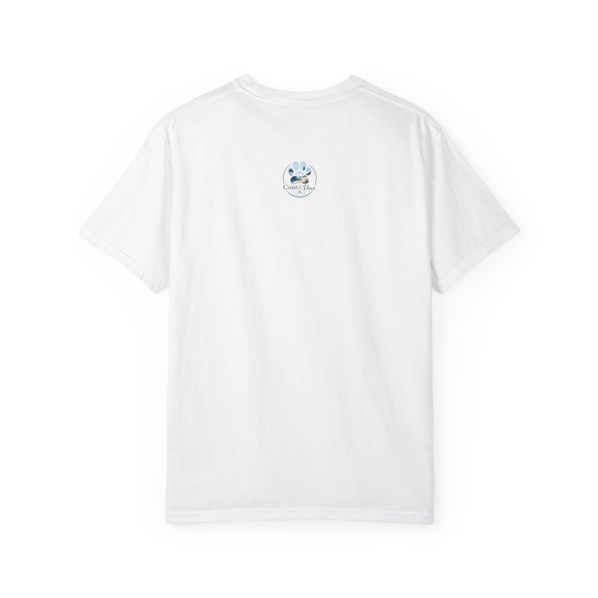 Coastal Soul Canine Heart T-shirt | Beach Dog Sunset Design