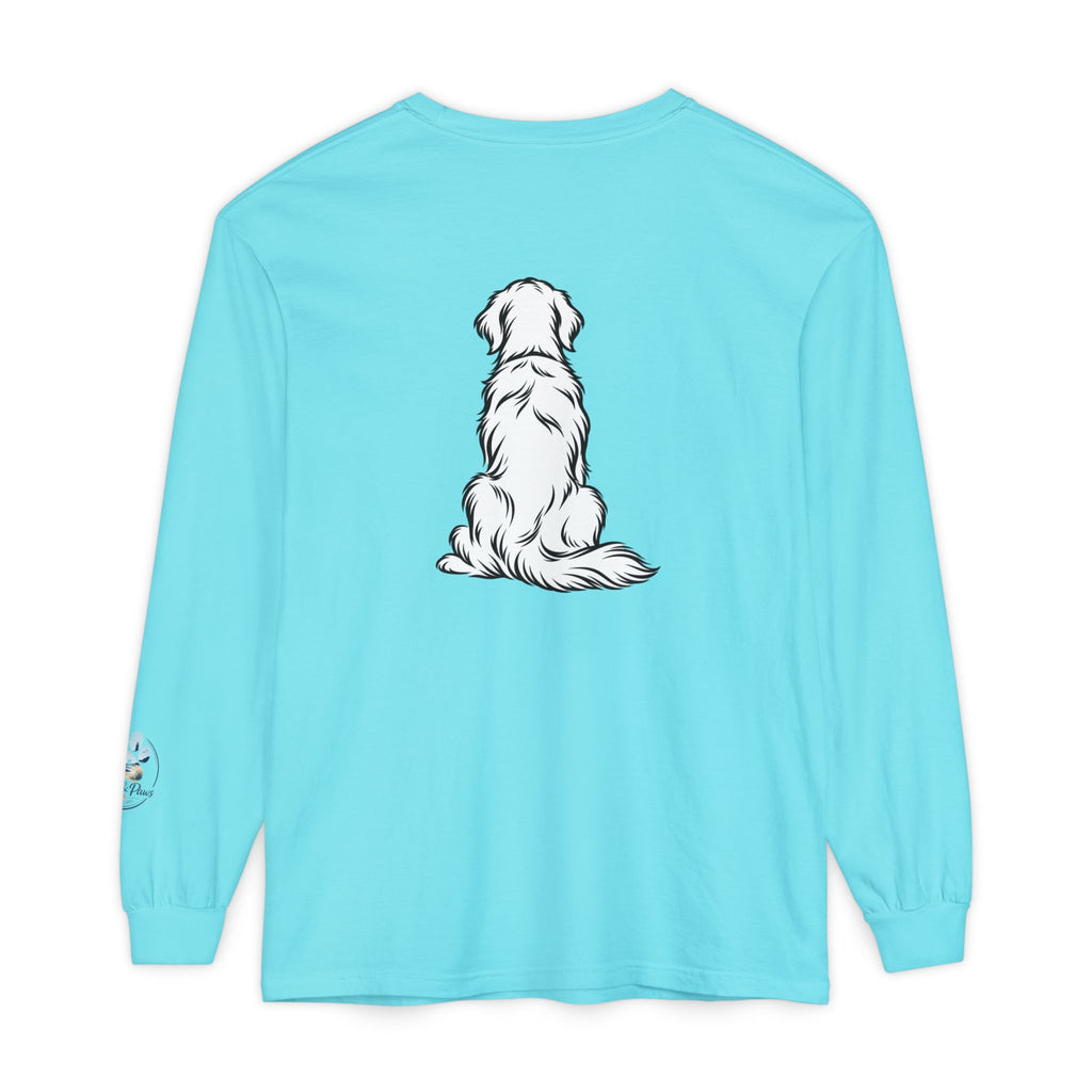 Golden Retriever Front & Back Unisex Long Sleeve Tee