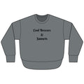 Cool Breezes & Sunsets Soft & Cozy Weekend Fleece Sweatshirt - Raw Edges