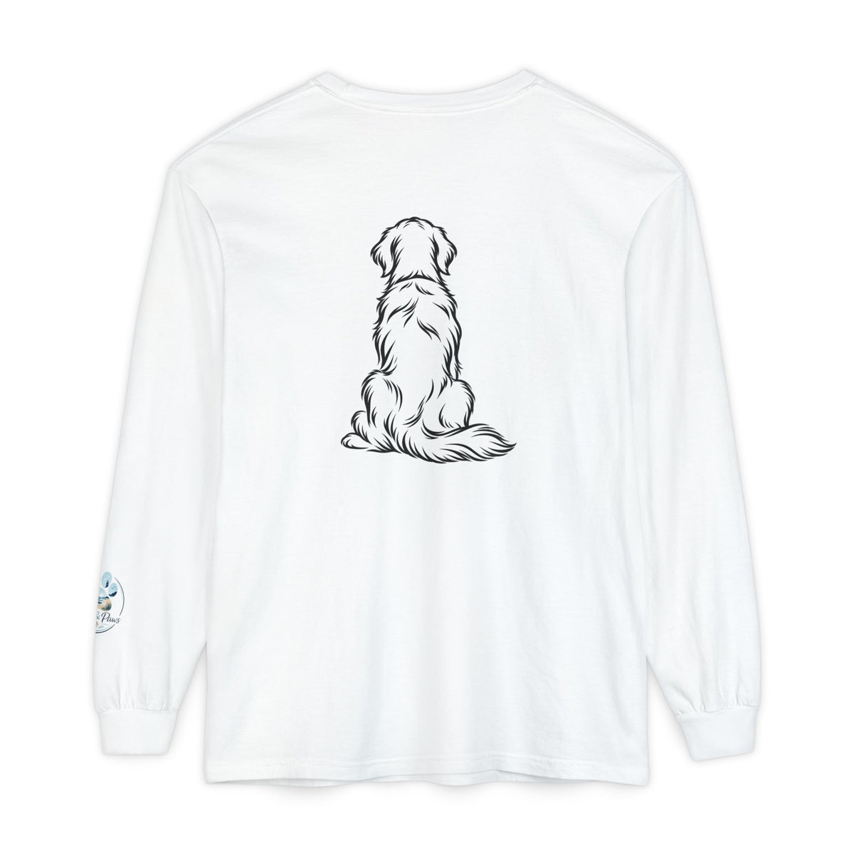 Golden Retriever Front & Back Unisex Long Sleeve Tee